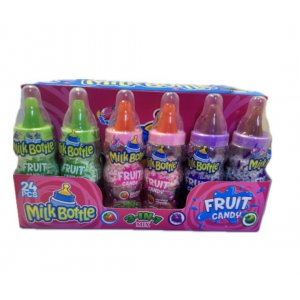 Milk bottle 3v1 fruit candy 18g